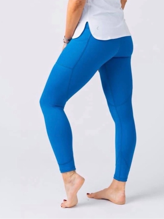 Zyia Active Pants - ZYIA Women’s Pocket Light n Tight LNT Leggings - Royal Blue (8-10)